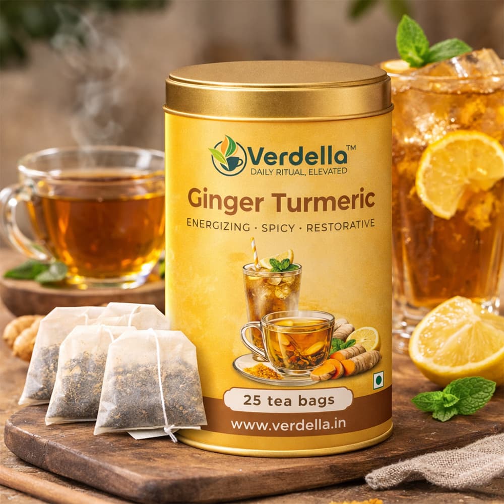 Ginger Turmeric Leaf Tea thumbnail 4