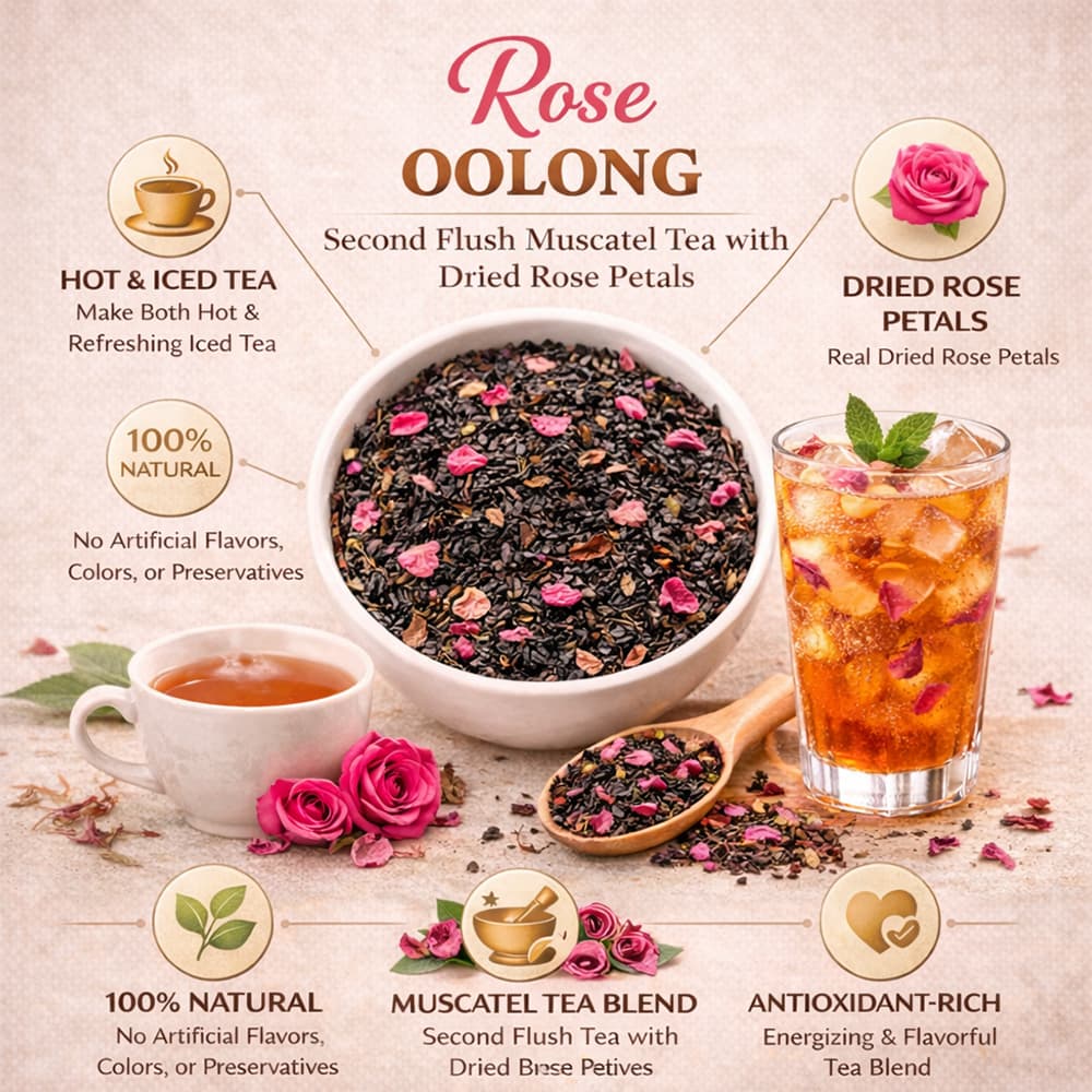 Rose Oolong Leaf Tea thumbnail 2